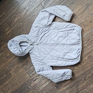 Gray reversible North Face jacket